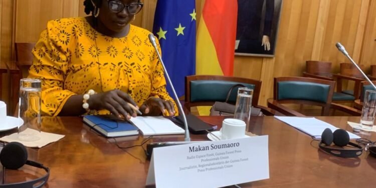 Berlin (Allemagne) : La Secrétaire régionale du SPPG-Forêt, Makan Soumaoro TOURÉ, prend part au Forum sur le renforcement de la résilience médiatique des femmes
